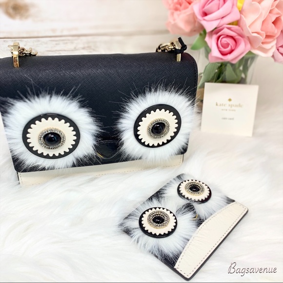 Kate spade set  dashing penguin card holder black - Picture 3 of 8